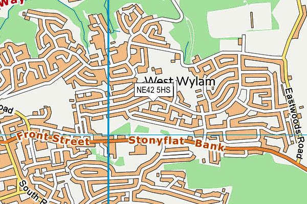 NE42 5HS map - OS VectorMap District (Ordnance Survey) NE42 5HS map - OS VectorMap District (Ordnance Survey)