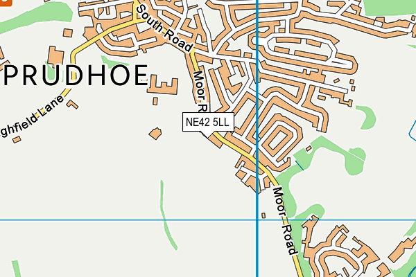 NE42 5LL map - OS VectorMap District (Ordnance Survey) NE42 5LL map - OS VectorMap District (Ordnance Survey)