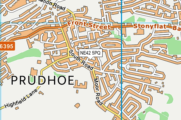 NE42 5PQ map - OS VectorMap District (Ordnance Survey) NE42 5PQ map - OS VectorMap District (Ordnance Survey)