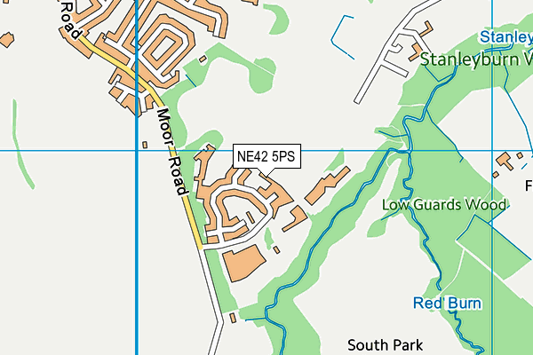 NE42 5PS map - OS VectorMap District (Ordnance Survey) NE42 5PS map - OS VectorMap District (Ordnance Survey)