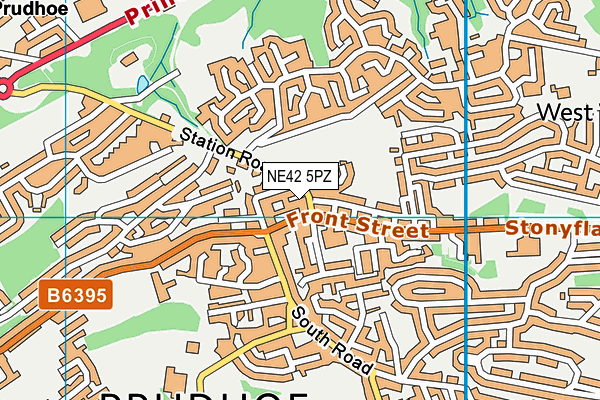 NE42 5PZ map - OS VectorMap District (Ordnance Survey) NE42 5PZ map - OS VectorMap District (Ordnance Survey)