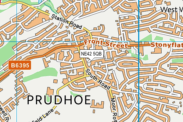 NE42 5QB map - OS VectorMap District (Ordnance Survey) NE42 5QB map - OS VectorMap District (Ordnance Survey)