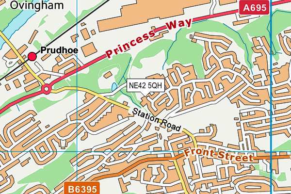 NE42 5QH map - OS VectorMap District (Ordnance Survey) NE42 5QH map - OS VectorMap District (Ordnance Survey)