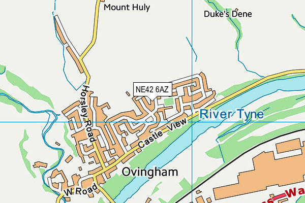 NE42 6AZ map - OS VectorMap District (Ordnance Survey) NE42 6AZ map - OS VectorMap District (Ordnance Survey)