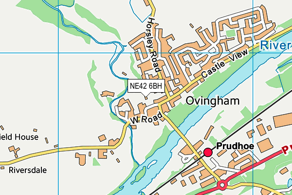 NE42 6BH map - OS VectorMap District (Ordnance Survey) NE42 6BH map - OS VectorMap District (Ordnance Survey)
