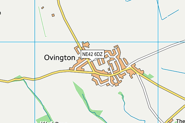 NE42 6DZ map - OS VectorMap District (Ordnance Survey)