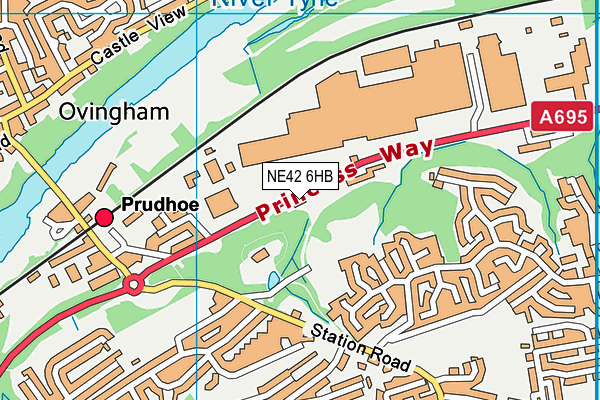 NE42 6HB map - OS VectorMap District (Ordnance Survey) NE42 6HB map - OS VectorMap District (Ordnance Survey)