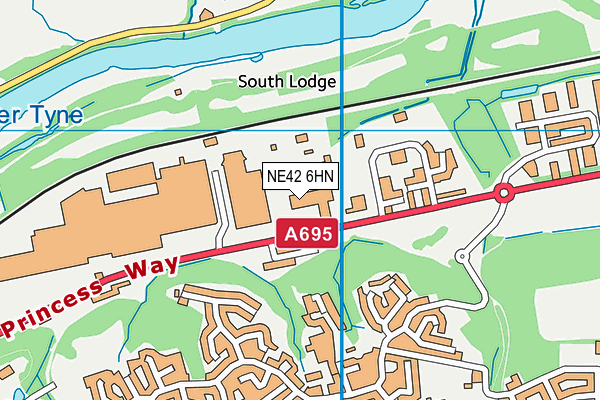 NE42 6HN map - OS VectorMap District (Ordnance Survey) NE42 6HN map - OS VectorMap District (Ordnance Survey)