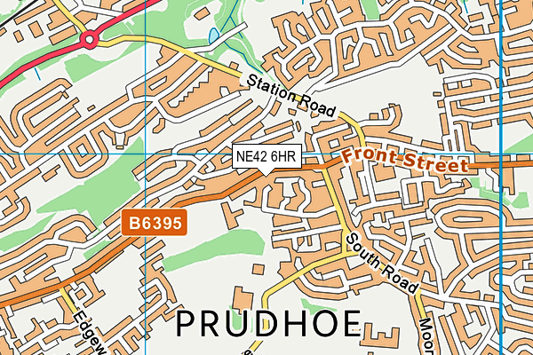NE42 6HR map - OS VectorMap District (Ordnance Survey)