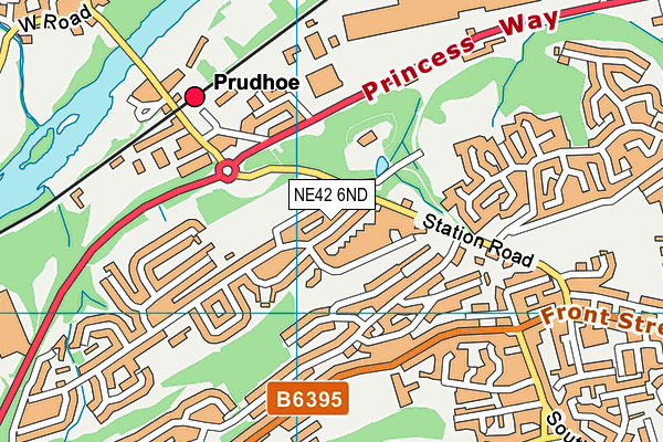 NE42 6ND map - OS VectorMap District (Ordnance Survey) NE42 6ND map - OS VectorMap District (Ordnance Survey)