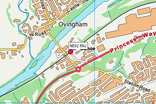NE42 6NJ map - OS VectorMap District (Ordnance Survey) NE42 6NJ map - OS VectorMap District (Ordnance Survey)