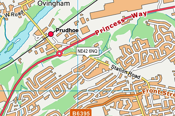 NE42 6NQ map - OS VectorMap District (Ordnance Survey)