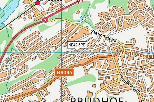 NE42 6PE map - OS VectorMap District (Ordnance Survey) NE42 6PE map - OS VectorMap District (Ordnance Survey)