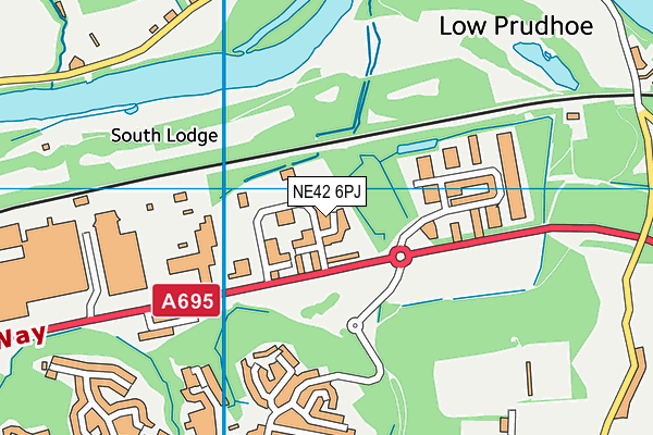 NE42 6PJ map - OS VectorMap District (Ordnance Survey) NE42 6PJ map - OS VectorMap District (Ordnance Survey)