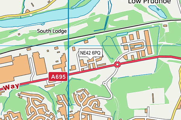 NE42 6PQ map - OS VectorMap District (Ordnance Survey) NE42 6PQ map - OS VectorMap District (Ordnance Survey)