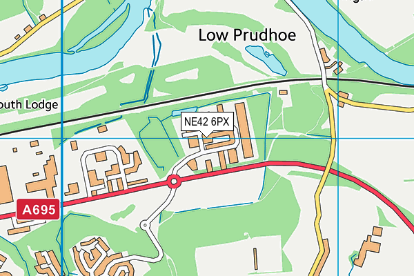 NE42 6PX map - OS VectorMap District (Ordnance Survey) NE42 6PX map - OS VectorMap District (Ordnance Survey)