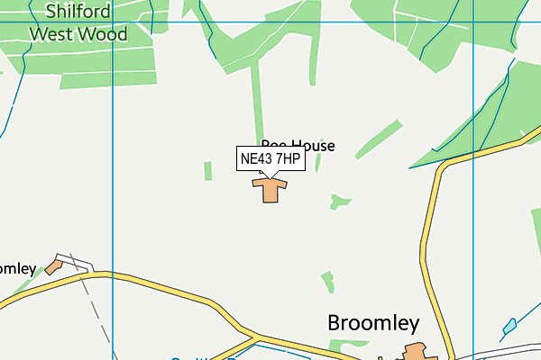 NE43 7HP map - OS VectorMap District (Ordnance Survey) NE43 7HP map - OS VectorMap District (Ordnance Survey)