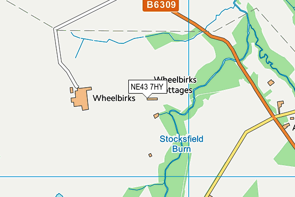 NE43 7HY map - OS VectorMap District (Ordnance Survey) NE43 7HY map - OS VectorMap District (Ordnance Survey)