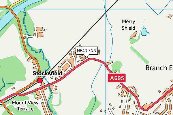 NE43 7NN map - OS VectorMap District (Ordnance Survey) NE43 7NN map - OS VectorMap District (Ordnance Survey)