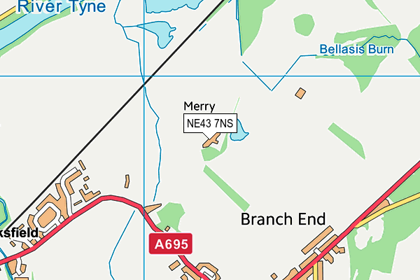 NE43 7NS map - OS VectorMap District (Ordnance Survey) NE43 7NS map - OS VectorMap District (Ordnance Survey)