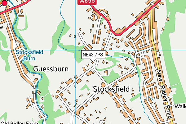NE43 7PS map - OS VectorMap District (Ordnance Survey) NE43 7PS map - OS VectorMap District (Ordnance Survey)