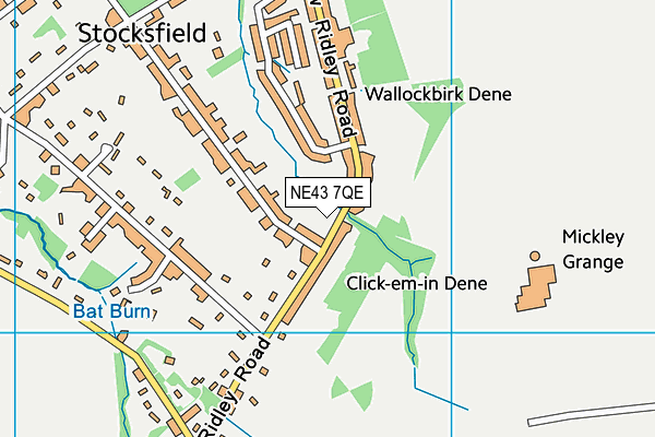 NE43 7QE map - OS VectorMap District (Ordnance Survey) NE43 7QE map - OS VectorMap District (Ordnance Survey)