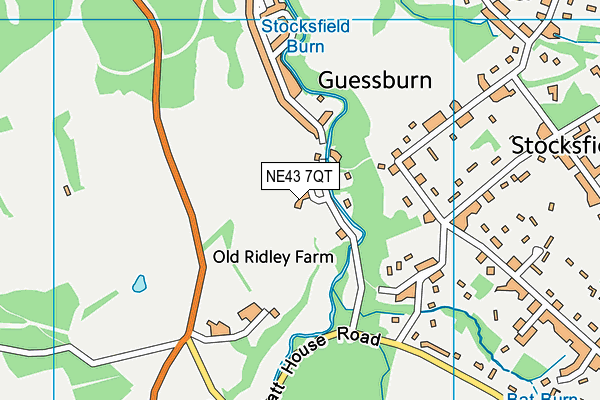 NE43 7QT map - OS VectorMap District (Ordnance Survey) NE43 7QT map - OS VectorMap District (Ordnance Survey)