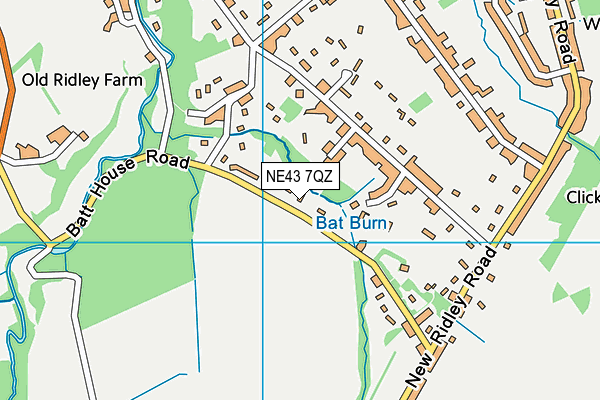 NE43 7QZ map - OS VectorMap District (Ordnance Survey) NE43 7QZ map - OS VectorMap District (Ordnance Survey)