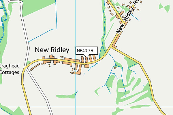 NE43 7RL map - OS VectorMap District (Ordnance Survey) NE43 7RL map - OS VectorMap District (Ordnance Survey)