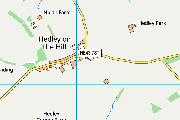 NE43 7ST map - OS VectorMap District (Ordnance Survey) NE43 7ST map - OS VectorMap District (Ordnance Survey)