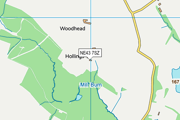 NE43 7SZ map - OS VectorMap District (Ordnance Survey) NE43 7SZ map - OS VectorMap District (Ordnance Survey)