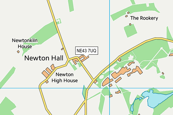 NE43 7UQ map - OS VectorMap District (Ordnance Survey) NE43 7UQ map - OS VectorMap District (Ordnance Survey)