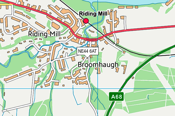 NE44 6AT map - OS VectorMap District (Ordnance Survey) NE44 6AT map - OS VectorMap District (Ordnance Survey)