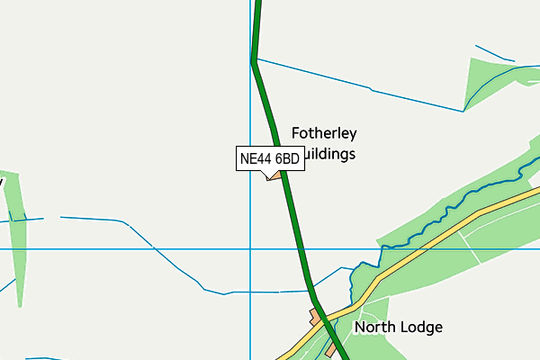 NE44 6BD map - OS VectorMap District (Ordnance Survey) NE44 6BD map - OS VectorMap District (Ordnance Survey)