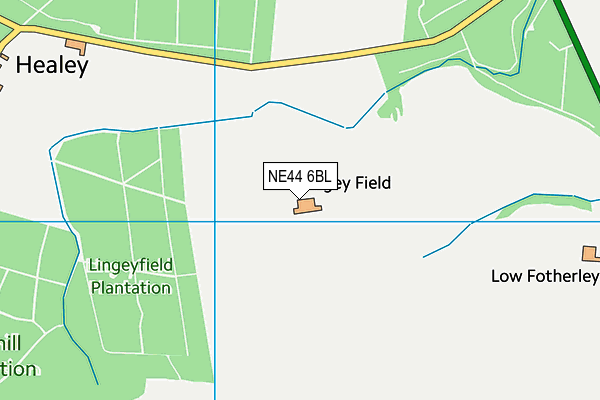NE44 6BL map - OS VectorMap District (Ordnance Survey) NE44 6BL map - OS VectorMap District (Ordnance Survey)