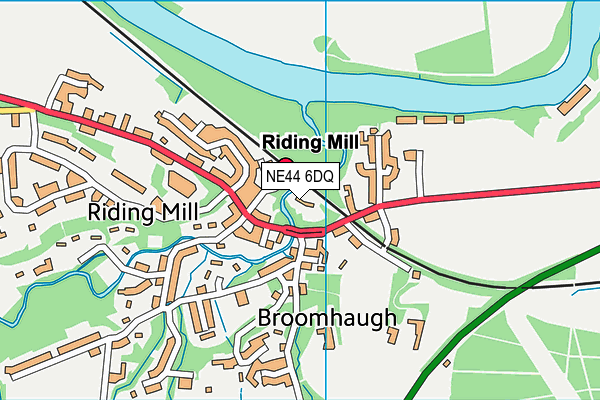 NE44 6DQ map - OS VectorMap District (Ordnance Survey) NE44 6DQ map - OS VectorMap District (Ordnance Survey)