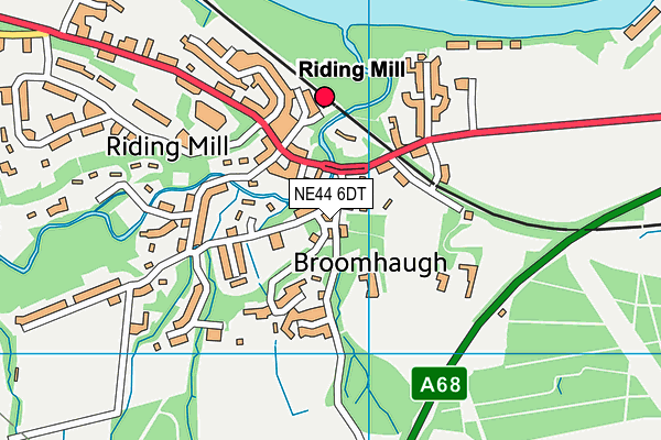 NE44 6DT map - OS VectorMap District (Ordnance Survey) NE44 6DT map - OS VectorMap District (Ordnance Survey)