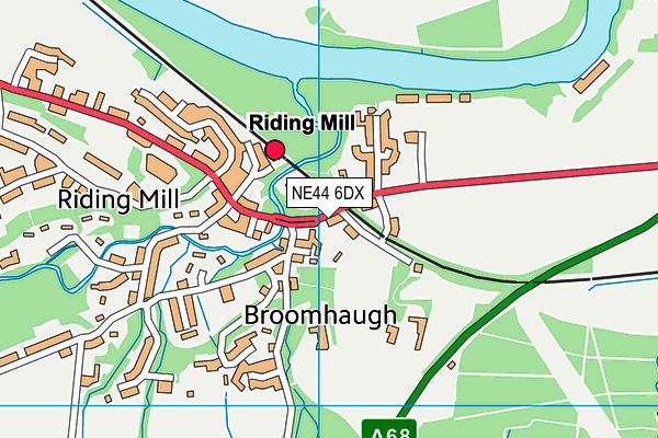 NE44 6DX map - OS VectorMap District (Ordnance Survey) NE44 6DX map - OS VectorMap District (Ordnance Survey)
