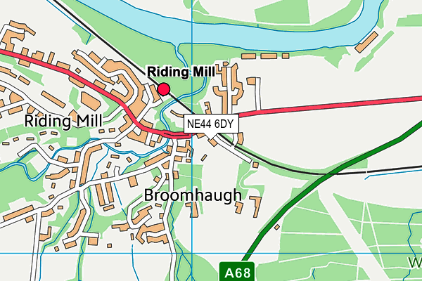 NE44 6DY map - OS VectorMap District (Ordnance Survey) NE44 6DY map - OS VectorMap District (Ordnance Survey)