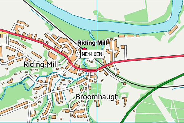 NE44 6EN map - OS VectorMap District (Ordnance Survey)