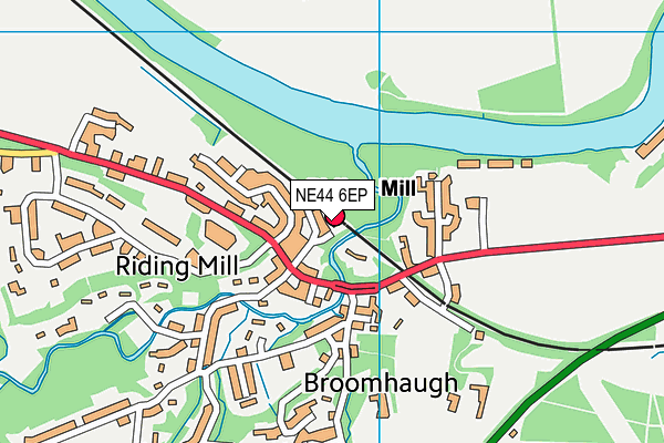 NE44 6EP map - OS VectorMap District (Ordnance Survey) NE44 6EP map - OS VectorMap District (Ordnance Survey)