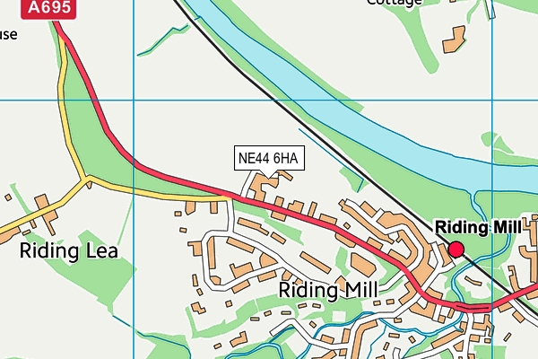 NE44 6HA map - OS VectorMap District (Ordnance Survey) NE44 6HA map - OS VectorMap District (Ordnance Survey)