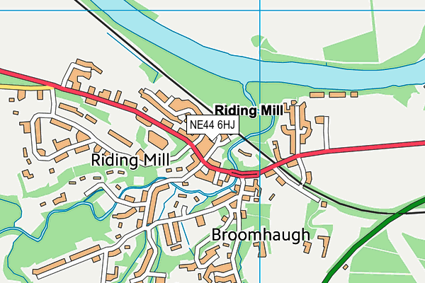NE44 6HJ map - OS VectorMap District (Ordnance Survey) NE44 6HJ map - OS VectorMap District (Ordnance Survey)