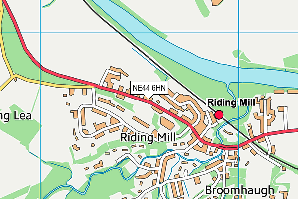 NE44 6HN map - OS VectorMap District (Ordnance Survey) NE44 6HN map - OS VectorMap District (Ordnance Survey)