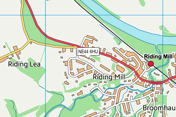 NE44 6HU map - OS VectorMap District (Ordnance Survey) NE44 6HU map - OS VectorMap District (Ordnance Survey)