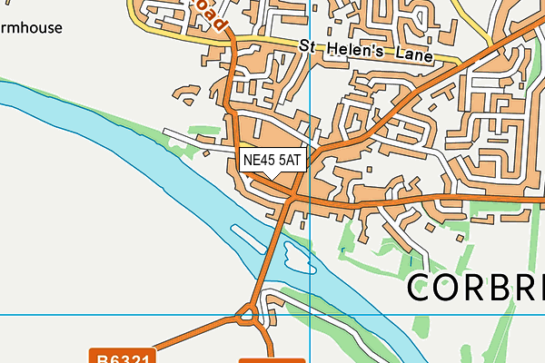 NE45 5AT map - OS VectorMap District (Ordnance Survey) NE45 5AT map - OS VectorMap District (Ordnance Survey)