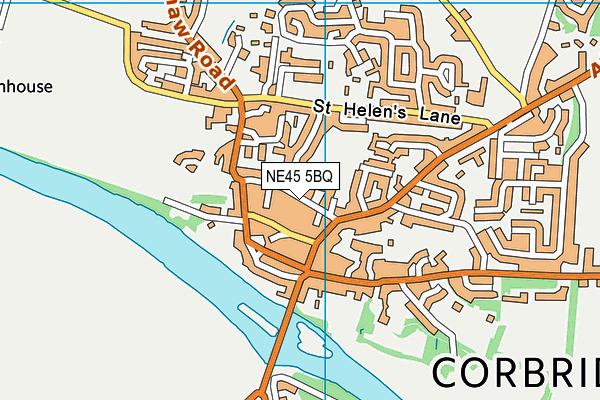 NE45 5BQ map - OS VectorMap District (Ordnance Survey) NE45 5BQ map - OS VectorMap District (Ordnance Survey)