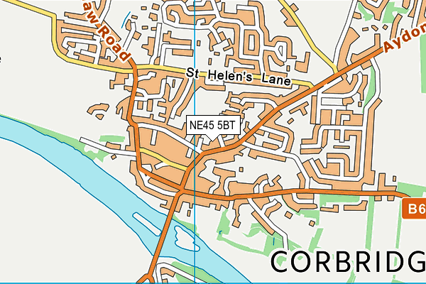 NE45 5BT map - OS VectorMap District (Ordnance Survey) NE45 5BT map - OS VectorMap District (Ordnance Survey)