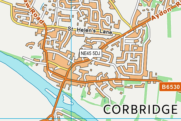 NE45 5DJ map - OS VectorMap District (Ordnance Survey) NE45 5DJ map - OS VectorMap District (Ordnance Survey)