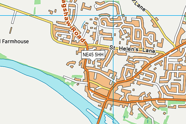 NE45 5HH map - OS VectorMap District (Ordnance Survey) NE45 5HH map - OS VectorMap District (Ordnance Survey)